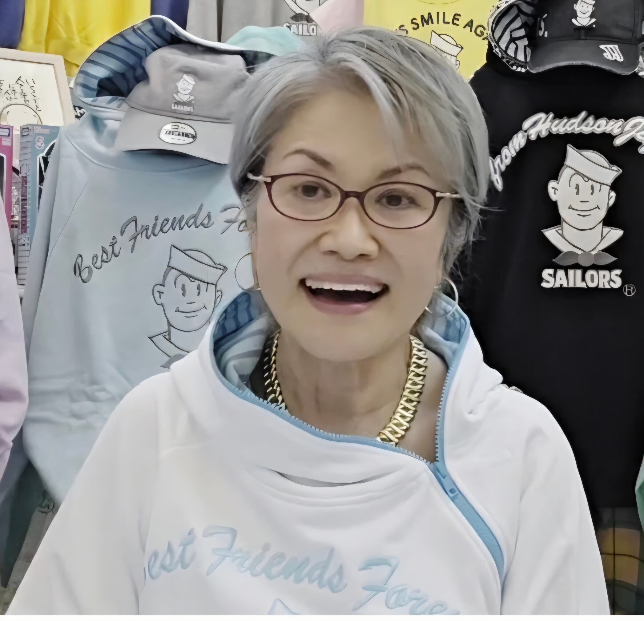 SAILORS セーラーズ　モジモジくんビッグパーカー　レディース　ミント モジモジくんBIGパーカー 杢グレー【レディース】size | セーラーズsailors