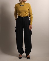 1960's Unknown / Rib Long Tee - Mustard