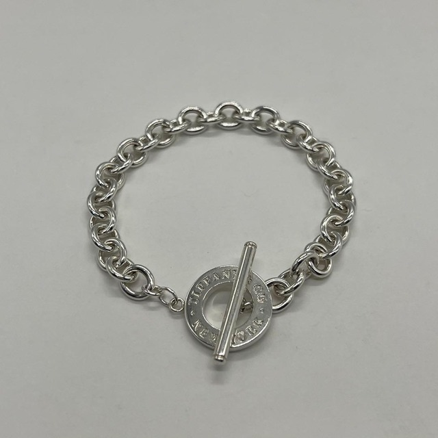 ティファニー TIFFANY ドーナツリンク トグル ブレスレット Ag925