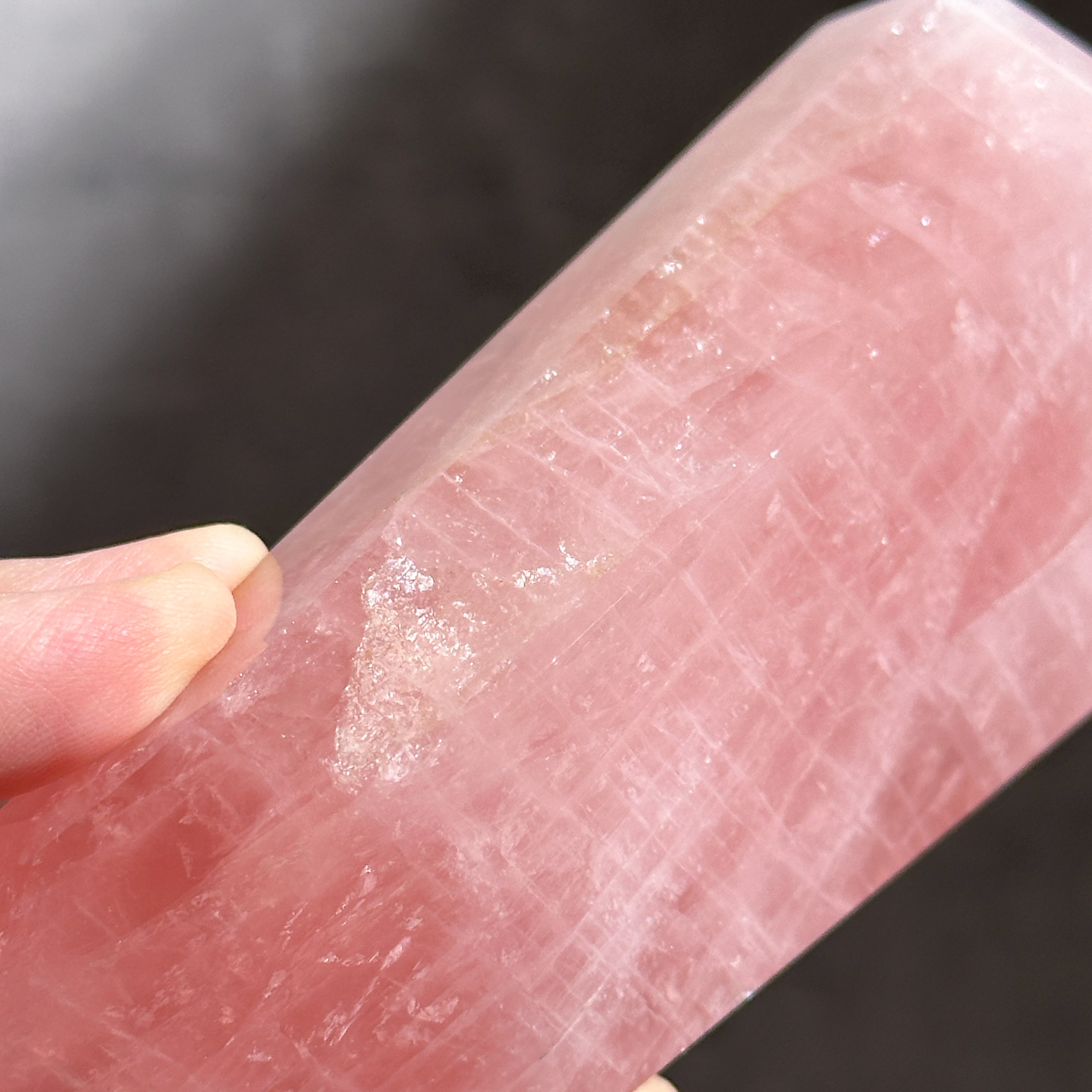Big【高品質】バイーア産ローズクォーツ タワー14◇ Rose Quartz