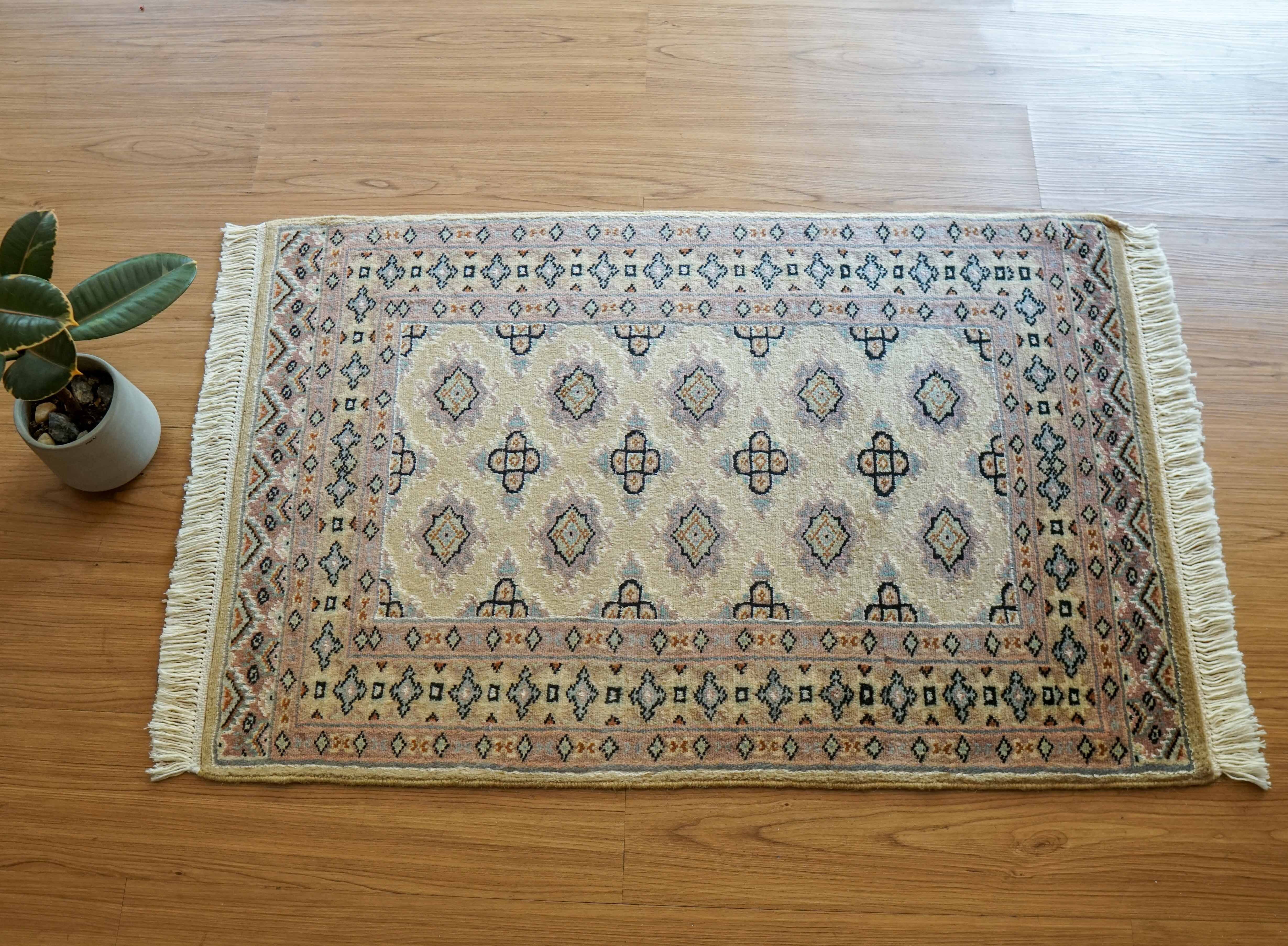 126×81cm アフガニスタン ガズニー ウール 手織り絨毯 | Decorworks