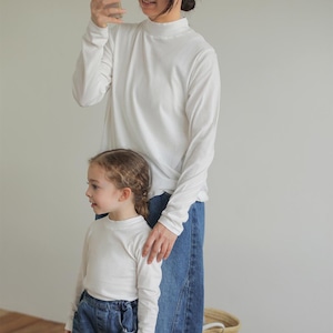 «予約»«ママサイズ»«bien a bien» レセンモックネック 2colors