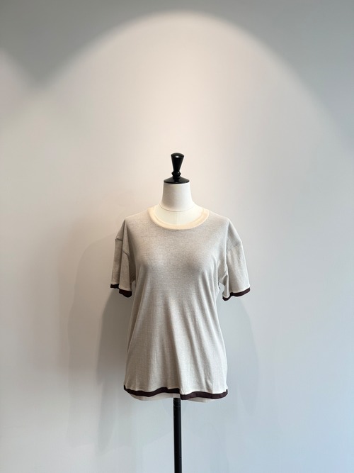 jonnlynx/JL22-CT1101 double tee beige×brown
