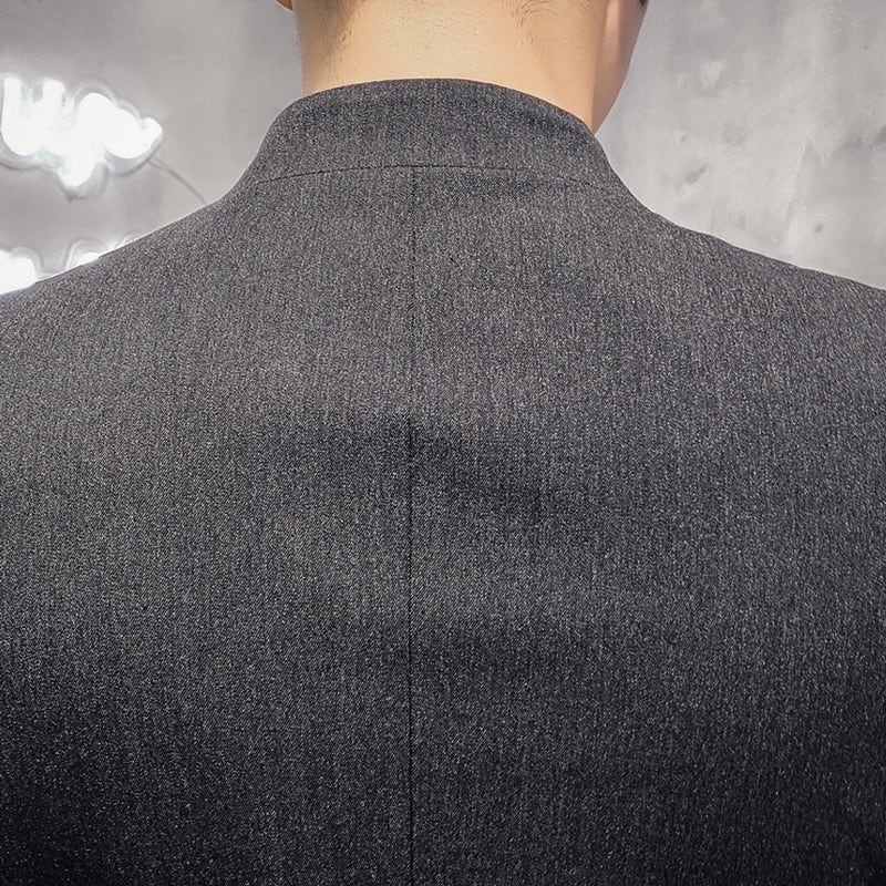 ツーピース スタンドカラー シングルボタンスーツ 3カラー LB0196