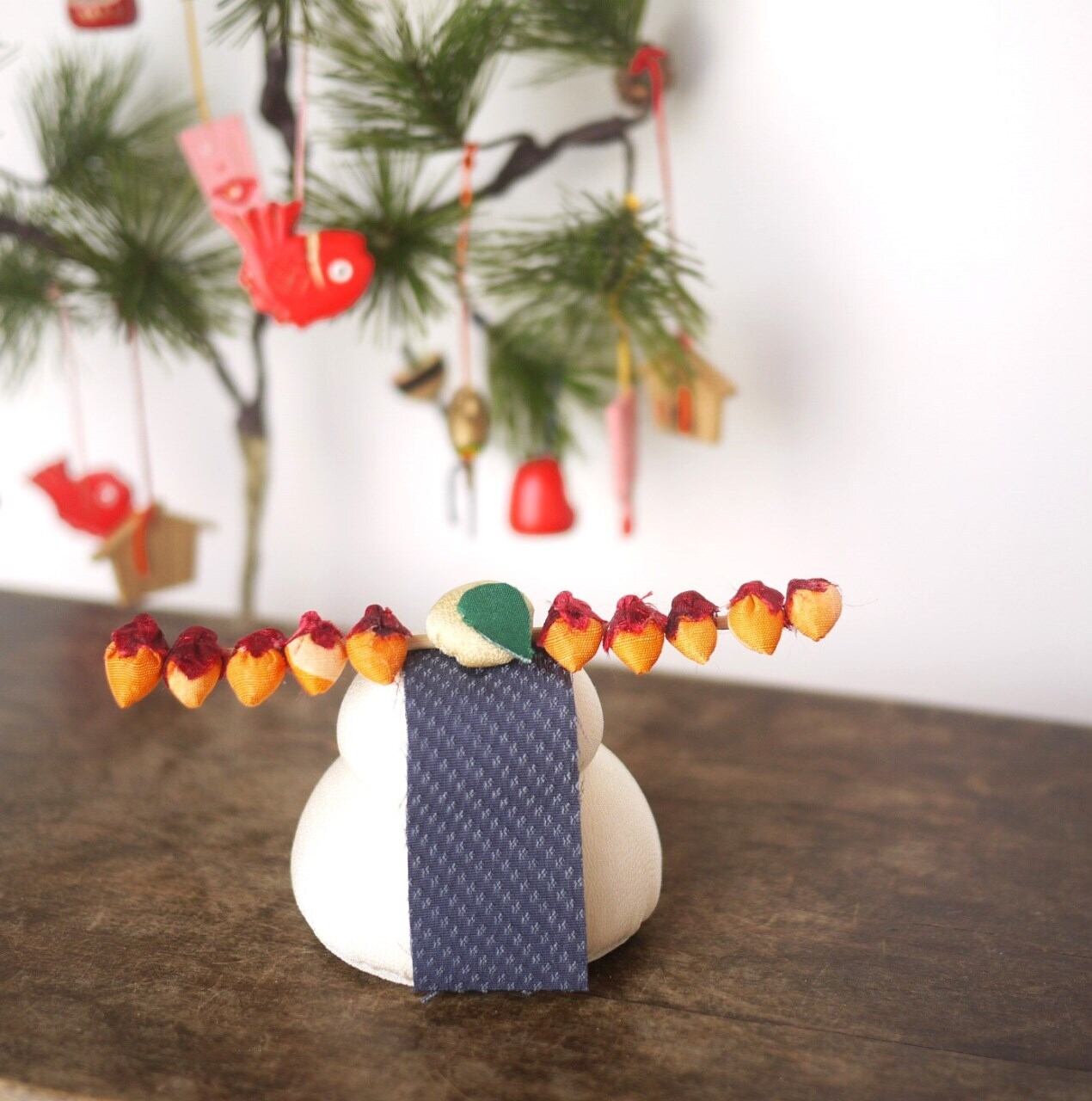 縮緬細工 お鏡餅 日本