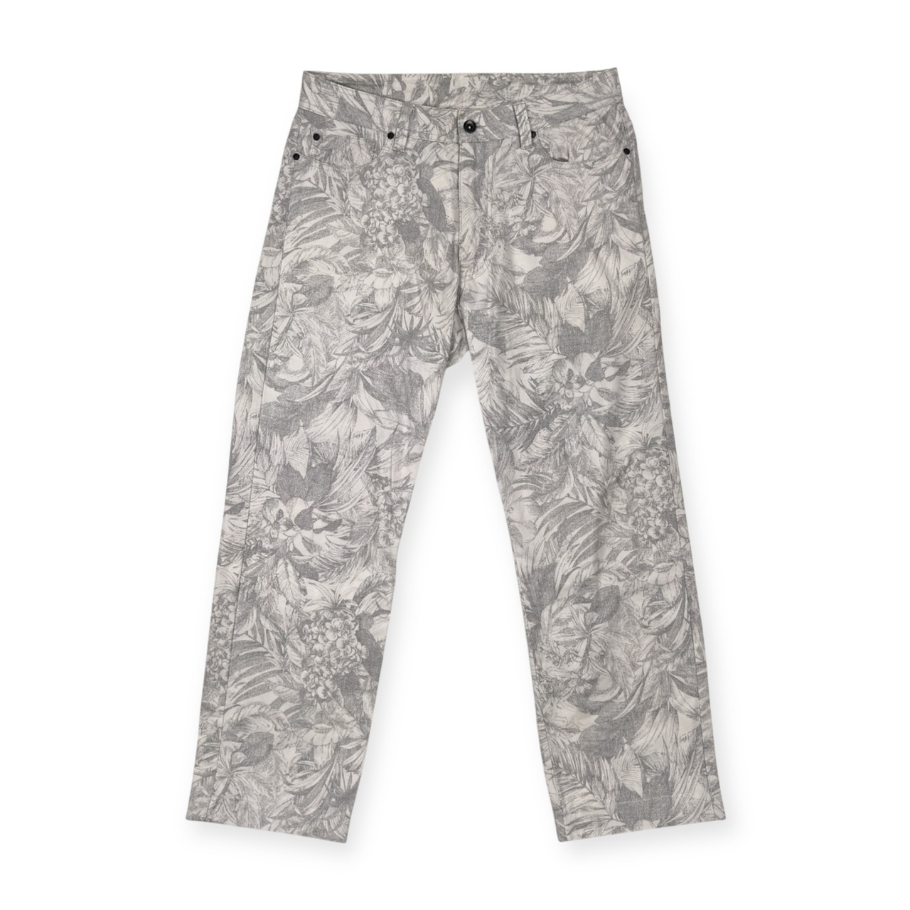 barassi MILANO バラシ ミラノ 総柄 コットン ホワイト パンツ サイズ 85 /メンズ/白/アイティオージャパン