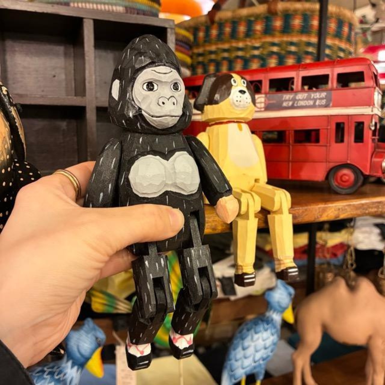 Costumed object 3type　着ぐるみオブジェ　全3種　イヌ　ゴリラ　クマ　置物　インテリア雑貨　小物　飾り　オブジェ
