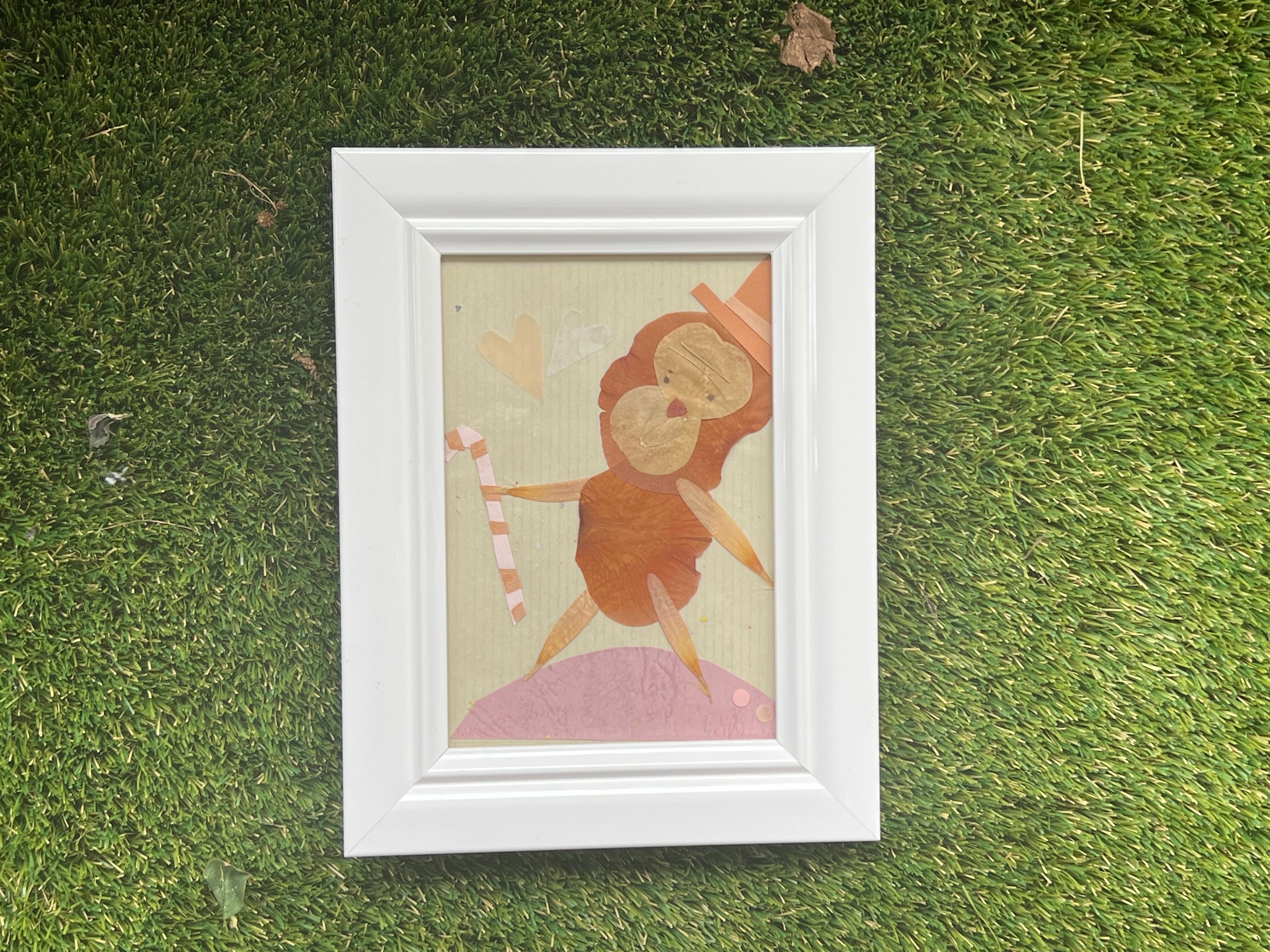 押し花 額 みんなのうたのオープニングアニメーションで制作のセル画