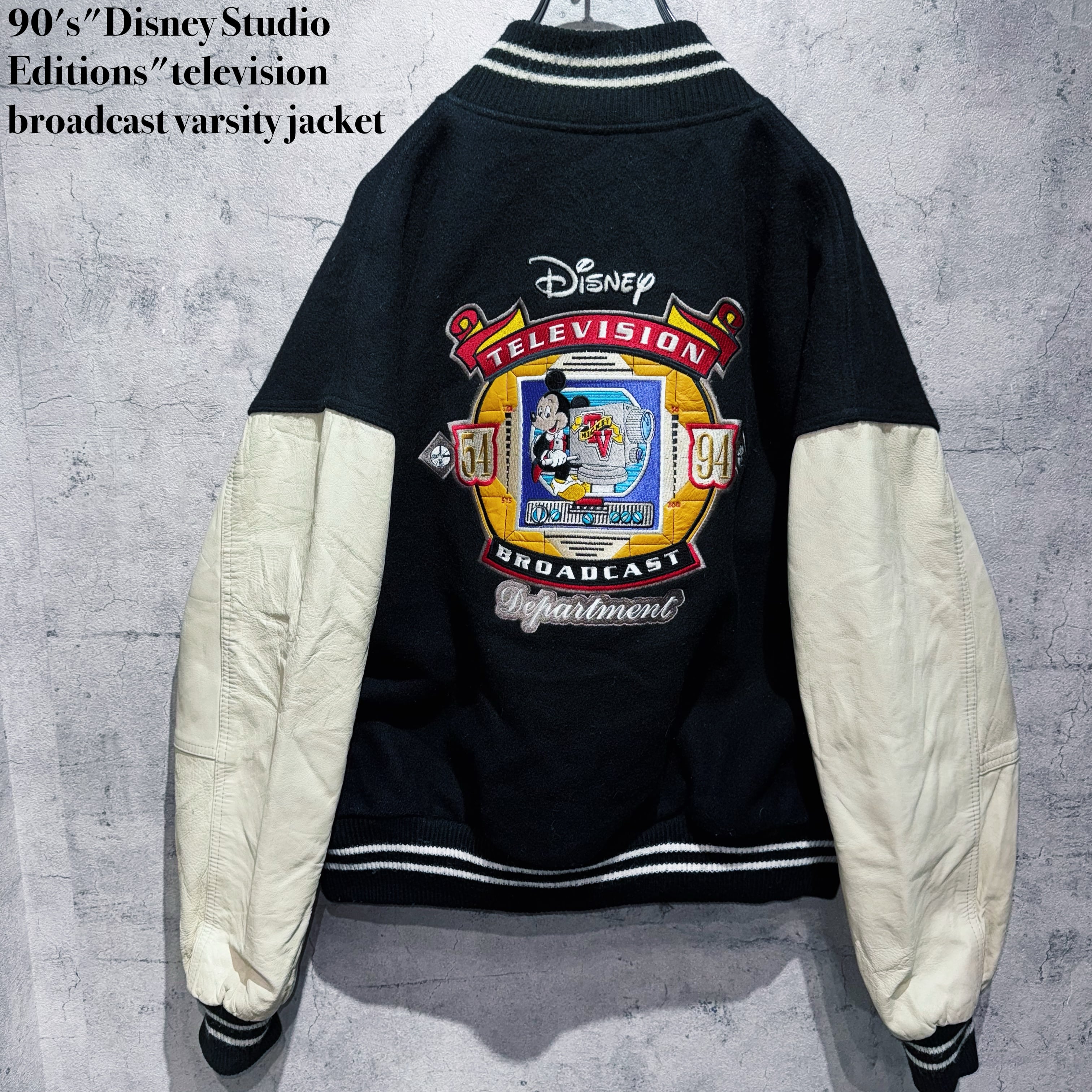 90's"Disney Studio Editions"television broadcast varsity jacket