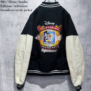 90's"Disney Studio Editions"television broadcast varsity jacket