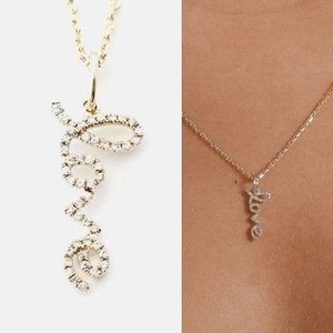 【レレリー】14K ラブダイアモンドネックレス