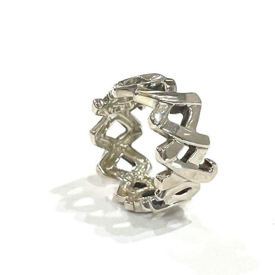 極美品 オールドティファニー ラブ&キス リング 10.5号 シルバー925 TIFFANY&CO.】【10号】2387ラブキスリング／スターリングシルバー