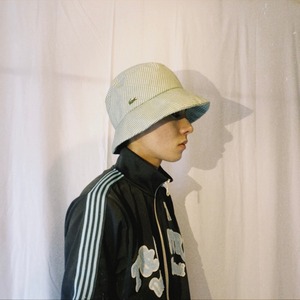 LACOSTE gingham check bucket hat