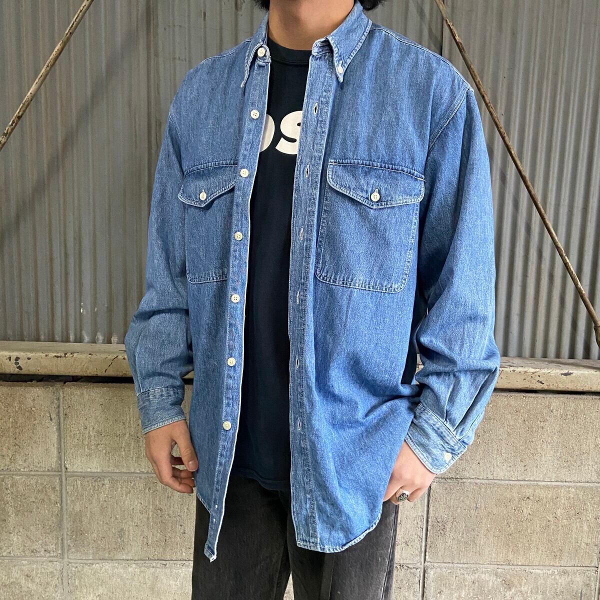 Gap ダークブルー デニムシャツ Mサイズ メンズ（ほぼ新品】Gap デニム 