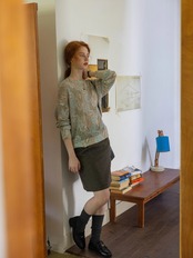 Brume Paisley Alpaca Knit F0811