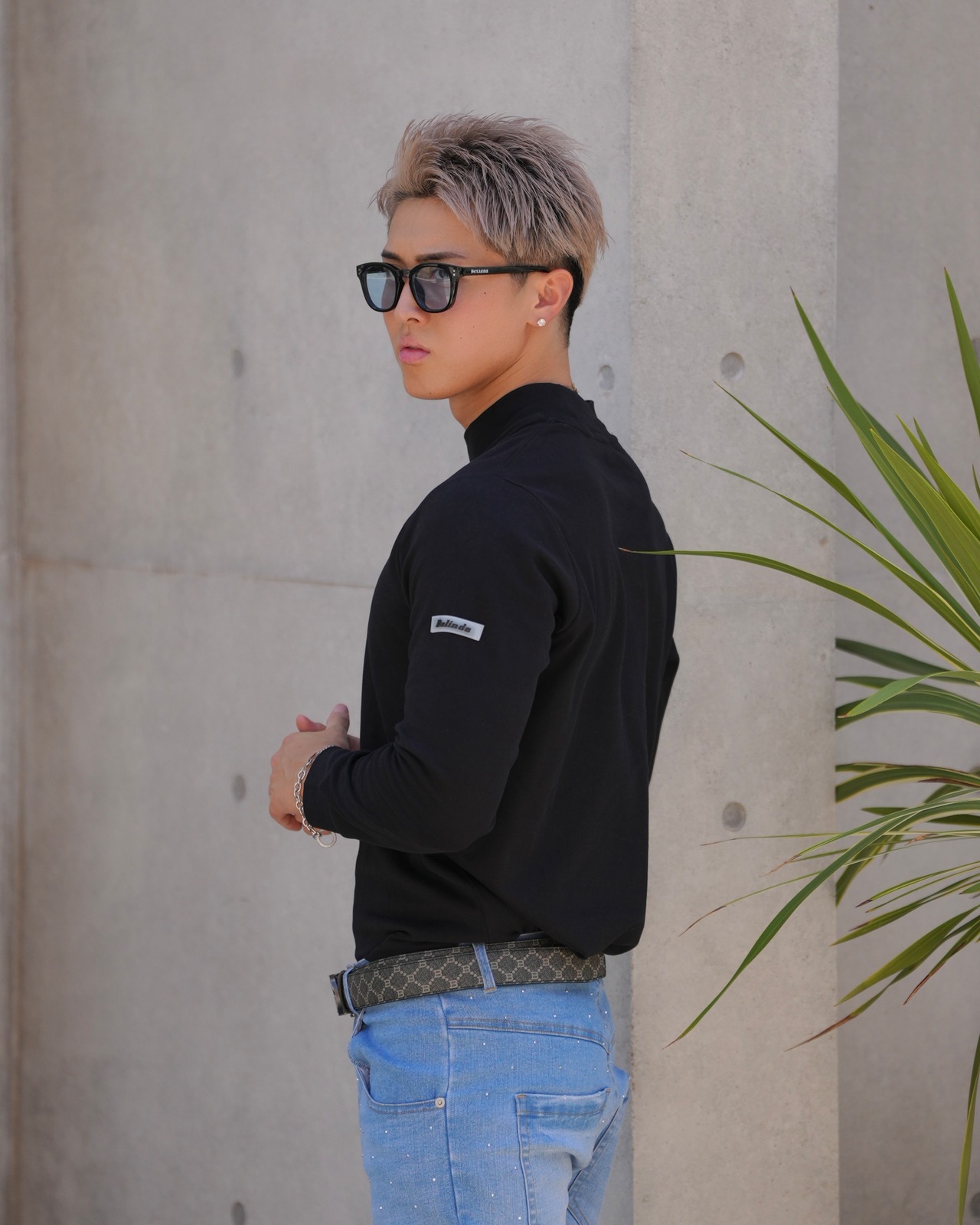 MOCK NECK PULL OVER【BEL-M-028】