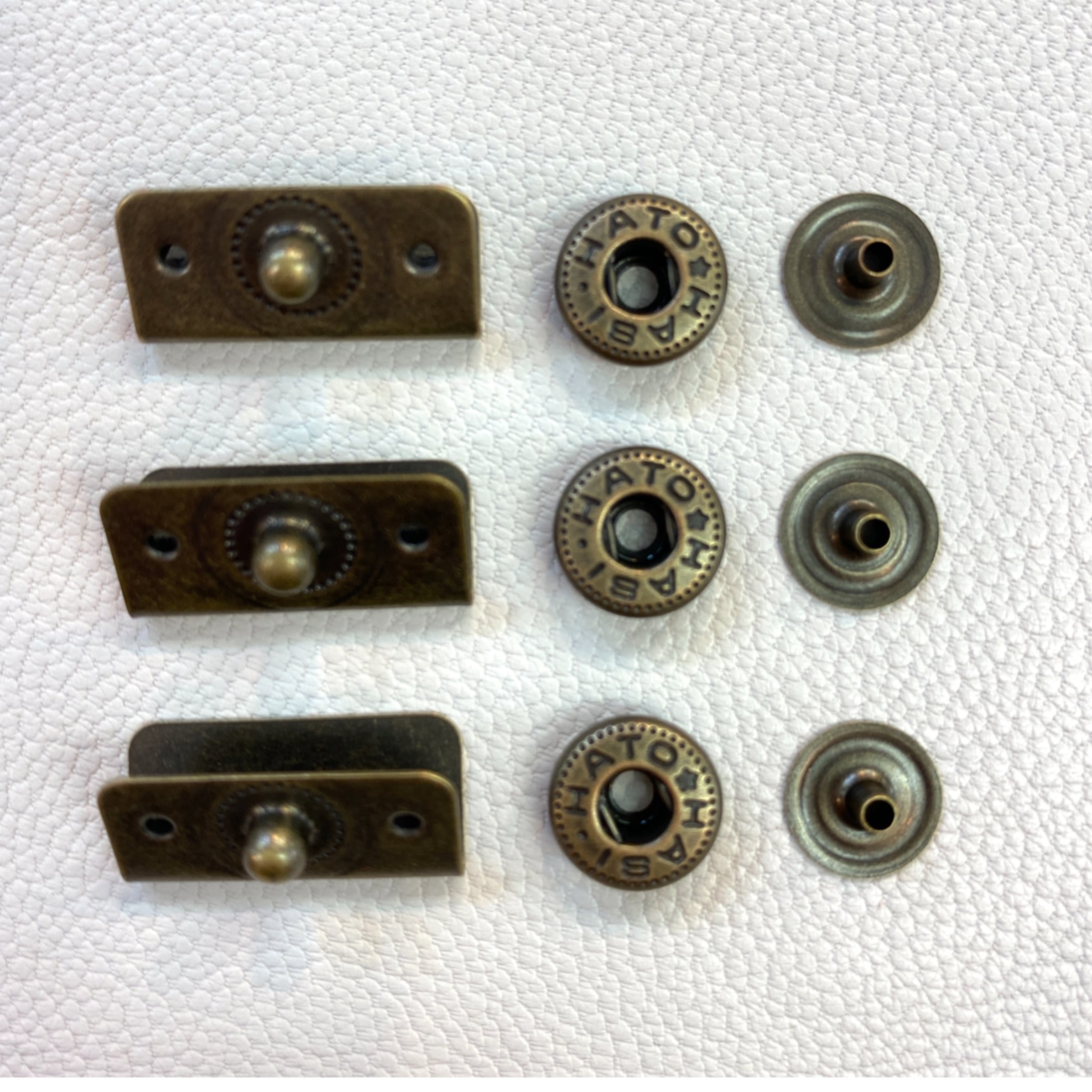 財布　レザー　真鍮ホック ホック | ヌメ革と真鍮金具とレザークラフト材料の通販-フェニックス