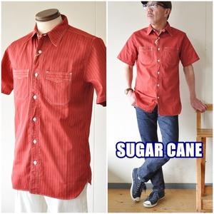 シュガーケーン SUGAR CANE ウォバッシュ 半袖シャツ 38452　東洋エンタープライズ　TOYO