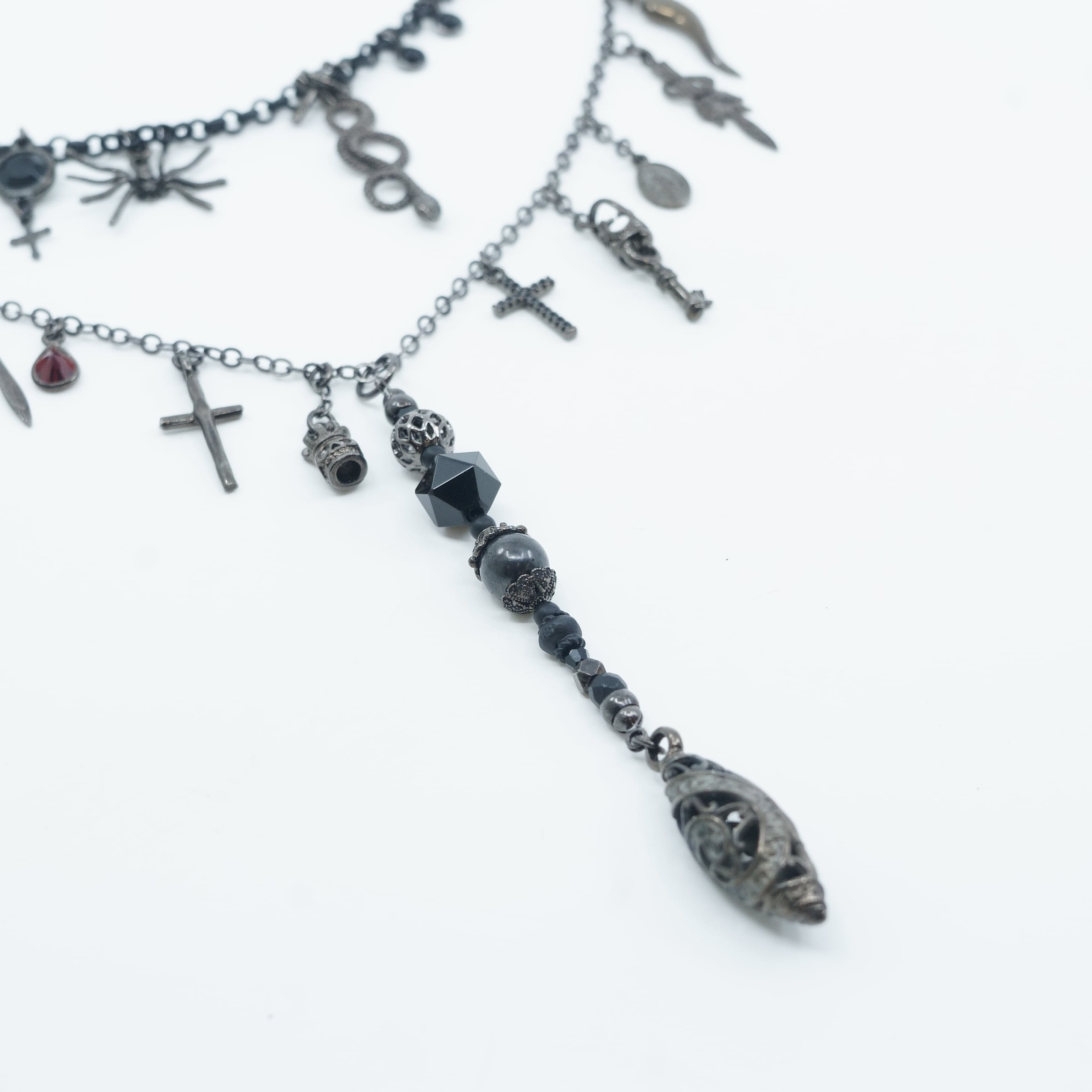 アクセサリー gunda TAROT NERO NECKLACE 2024 1st】gunda<ガンダ>TAROT NERO NECKLACE/B [タロット