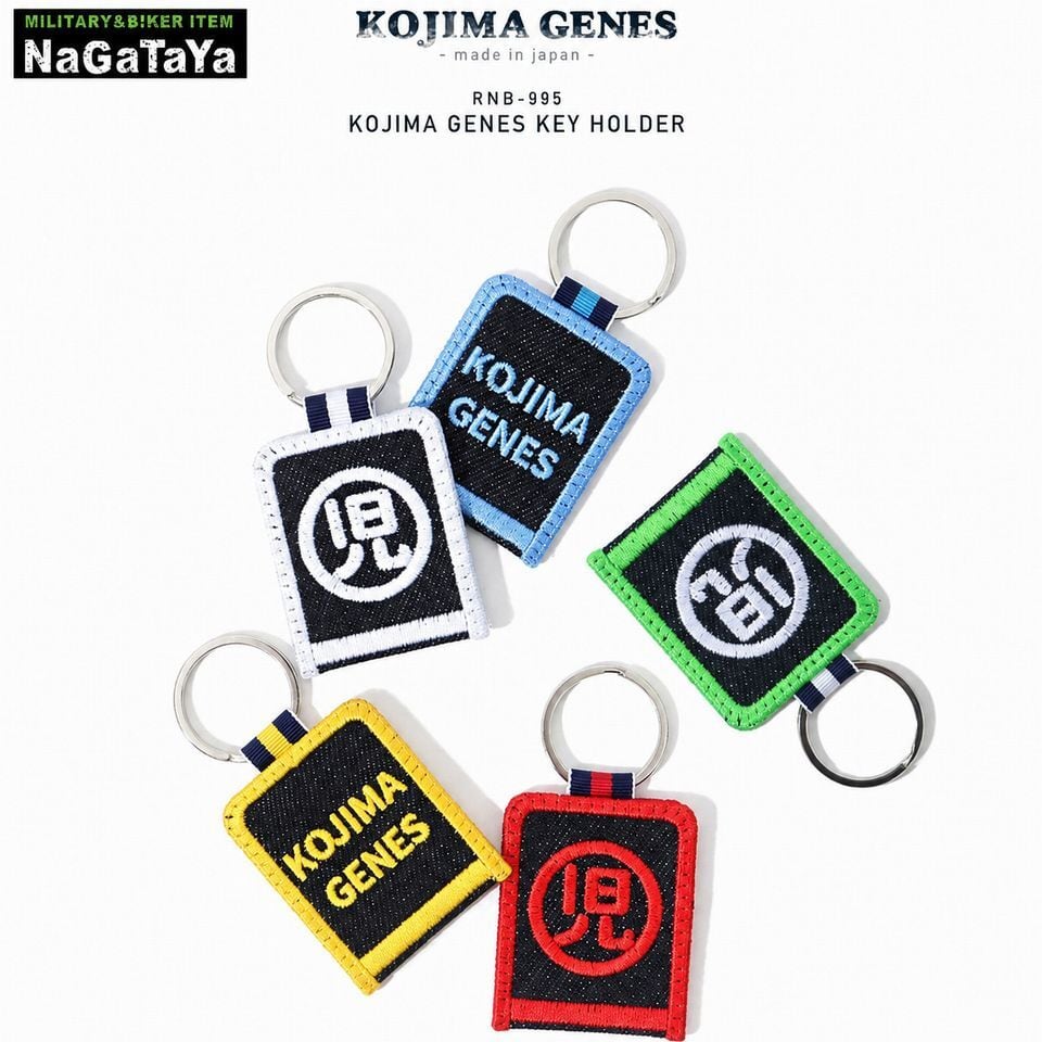 児島ジーンズ KOJIMA GENES KEY HOLDER インディゴデニム 刺繍