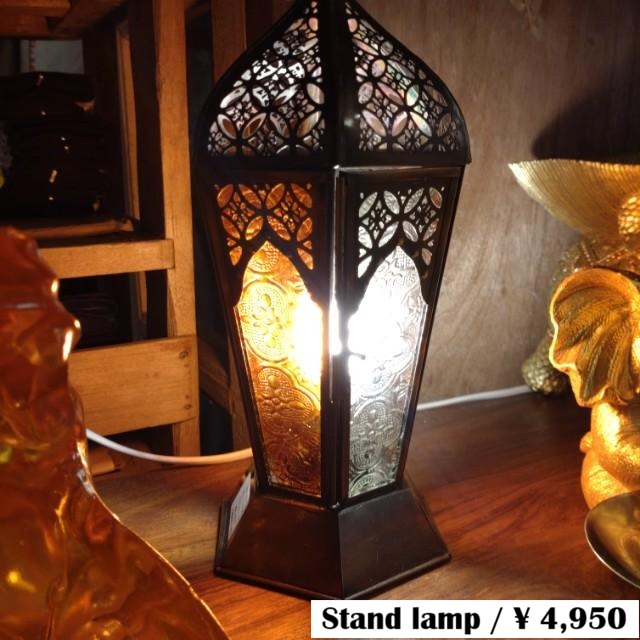 Moroccan Lamp Medium Clear×Orange Stripe Standlamp Tablelamp Bedroom Desklamp Hanging Accentlamp