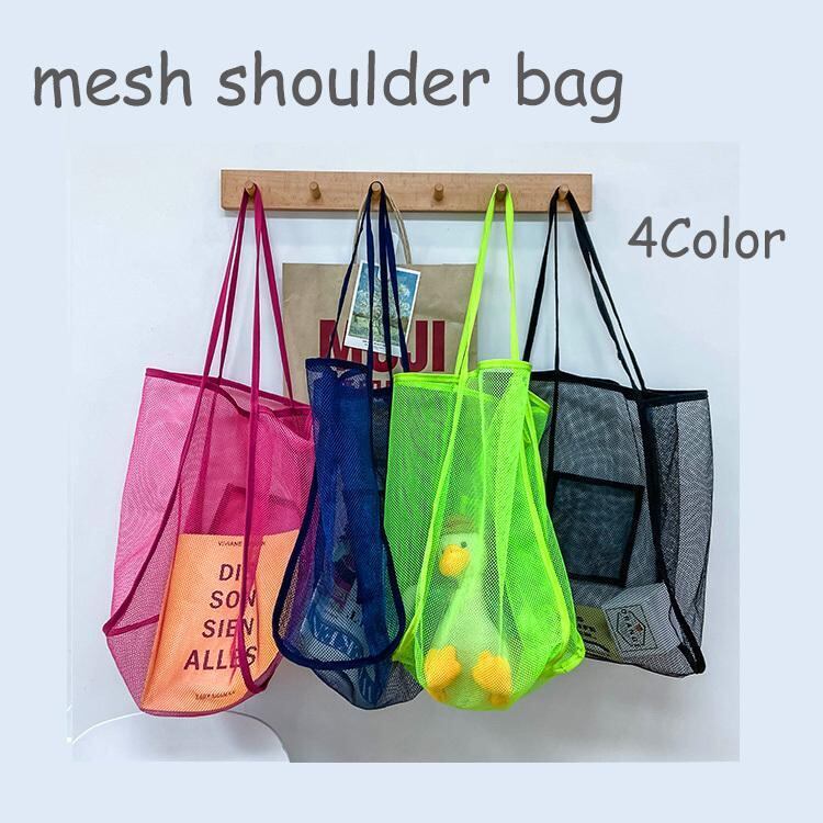 メッシュバッグ レディース ショルダー トートバッグ エコバッグ 夏