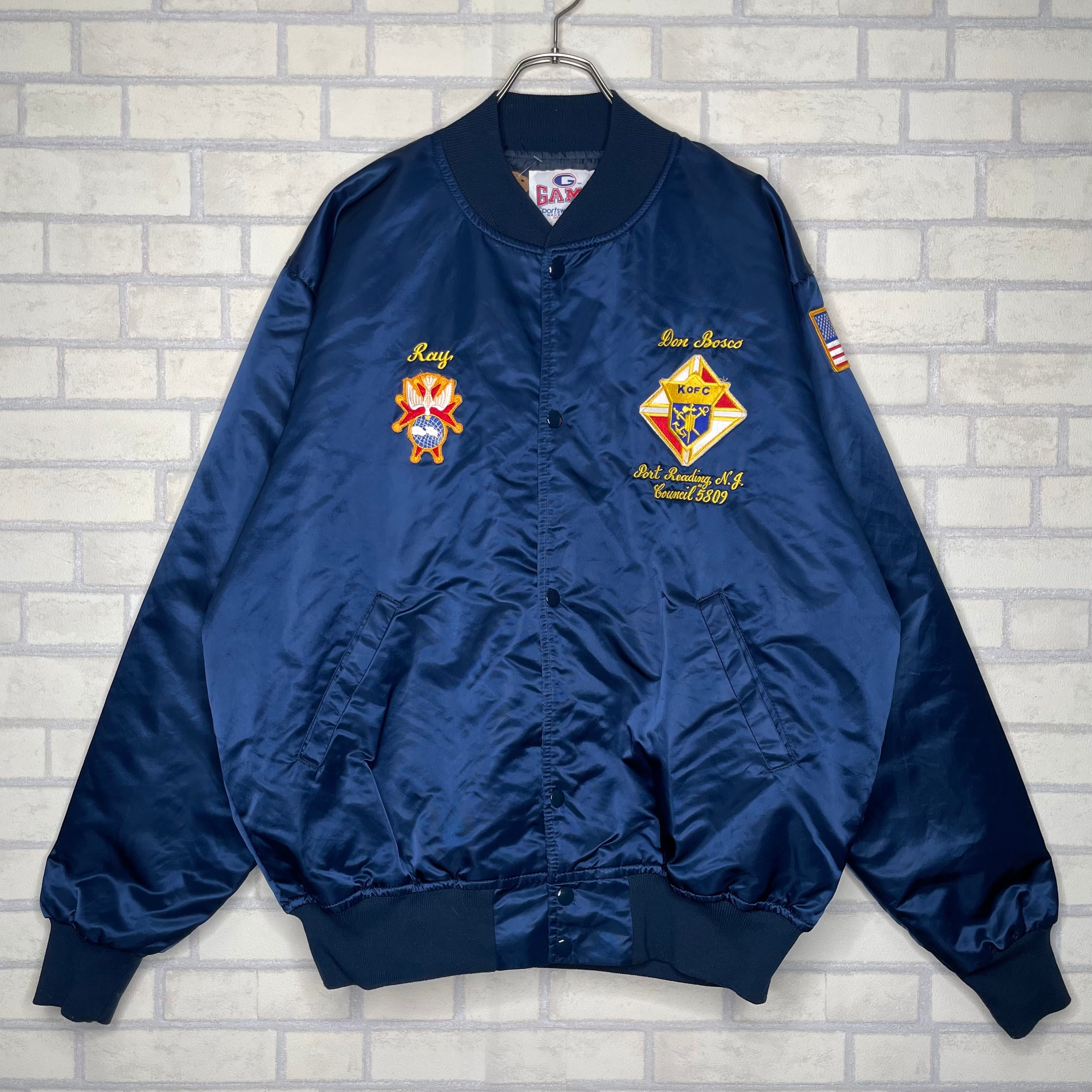 Made in USA 】GAME ナイロンスタジャン XL （2XL相当） キルティング 