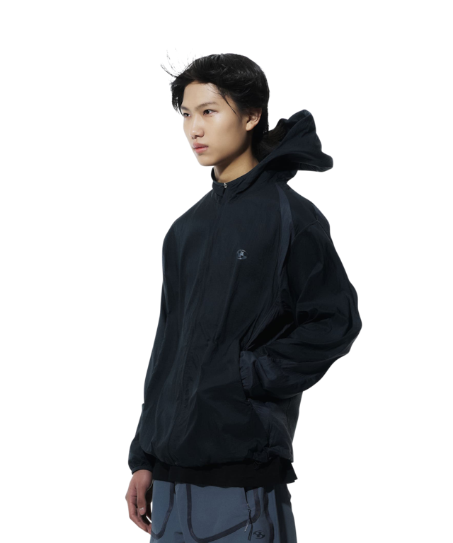 [SAN SAN GEAR] PANELED JACKET [BLUE CHARCOAL]_24SS 正規品 韓国ブランド 韓国通販 韓国代行 韓国ファッション sansan san san サンサンギア