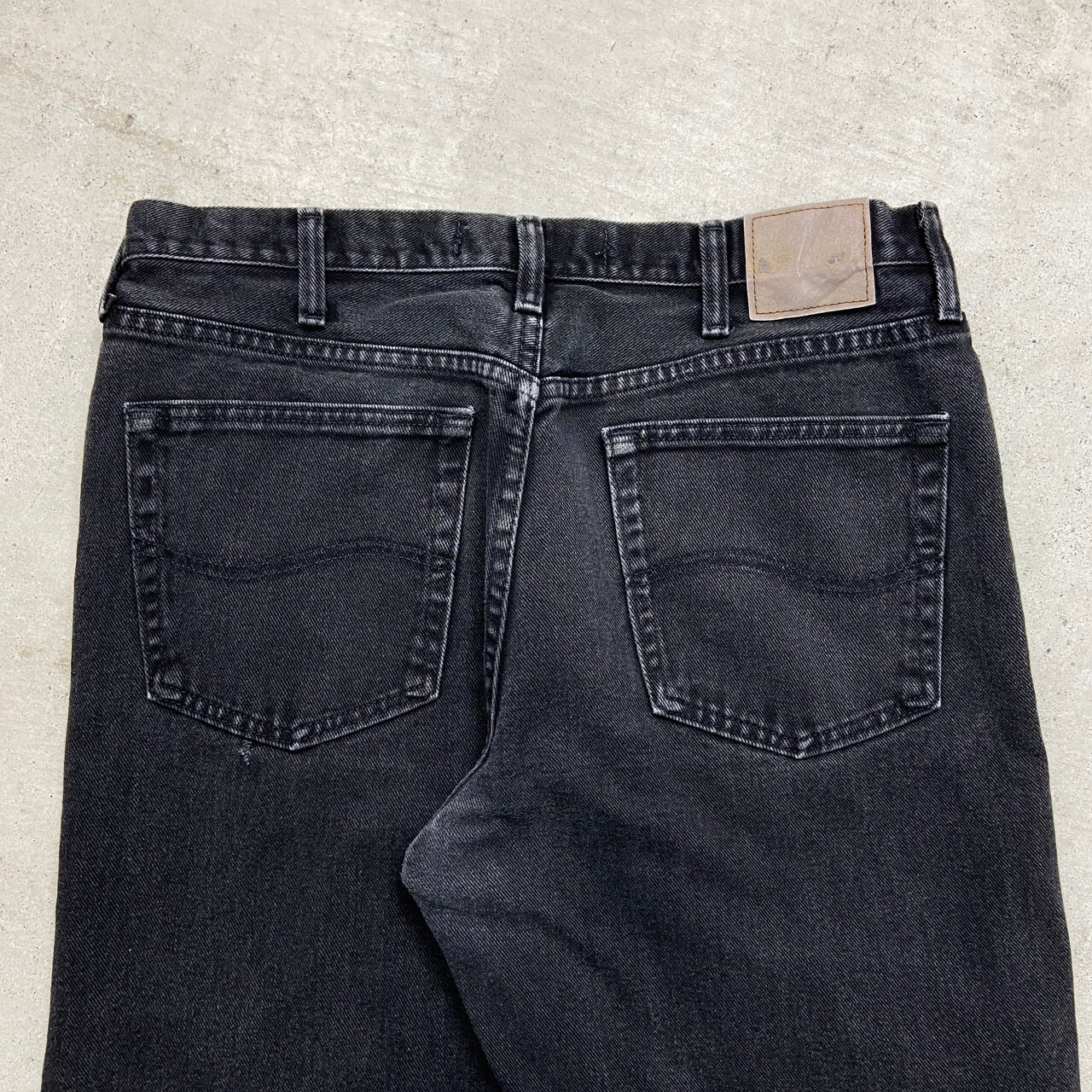 00年代 Lee リー ブラックデニムパンツ RELAXED FIT テーパード メンズ 