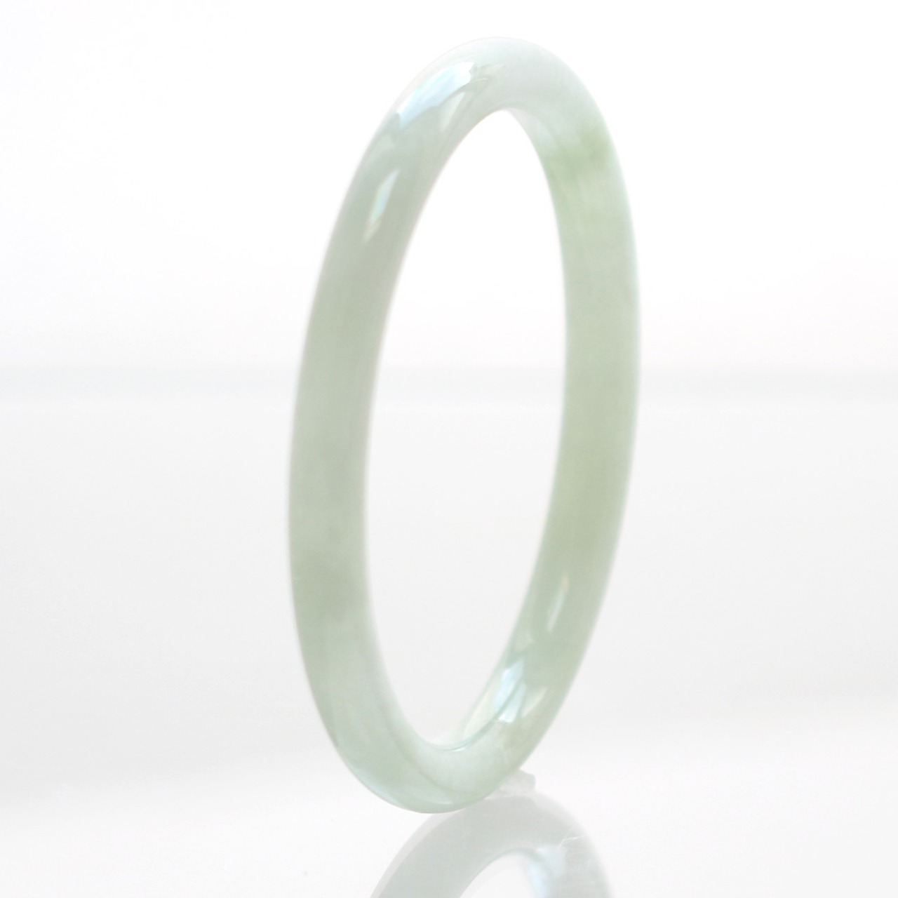 【内径 59.6mm 】翡翠プリンセスバングル  A貨翡翠 jd_bg1319