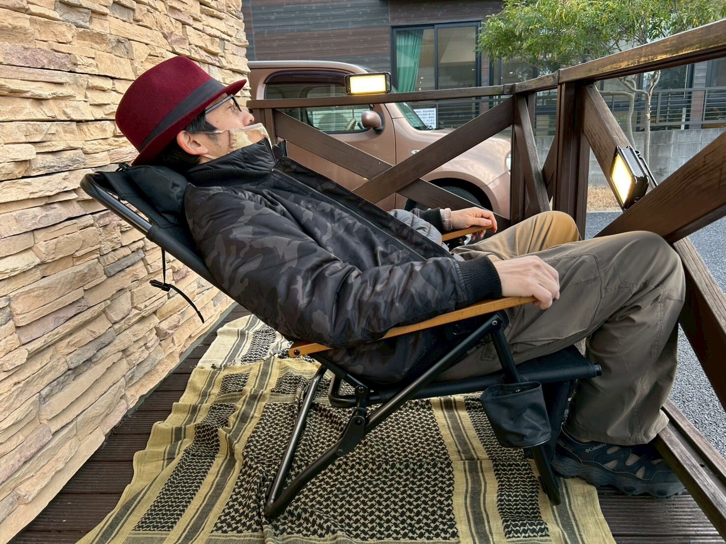 WAQ ワック】Reclining Low Chair High Back リクライニングローチェア