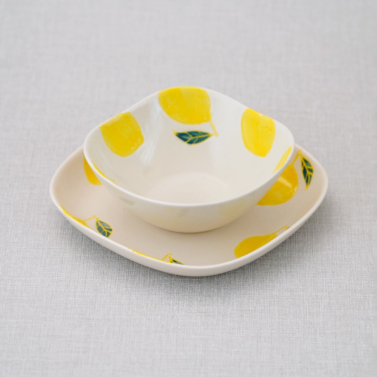 フレッシュアート 四方平プレート | 菊祥陶器／工房祥sho～ Kikusho