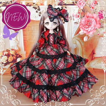 クリスマス4点セット リカちゃん ドール服 人形服 ドールドレス
