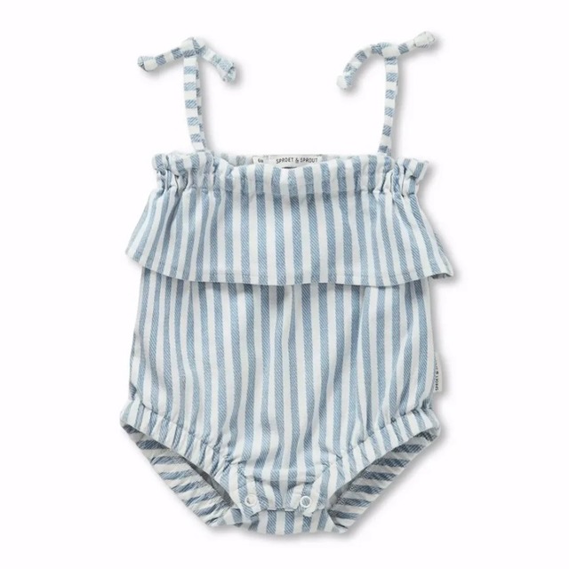 SPROET&SPROUT Strap Romper 【18M】Denim Blue