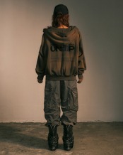 Dust fade hoodie / brn