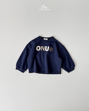韓国子供服 / ONU / 26Autumn / 刺繍パッチTシャツ / 秋服 *12M~XL *