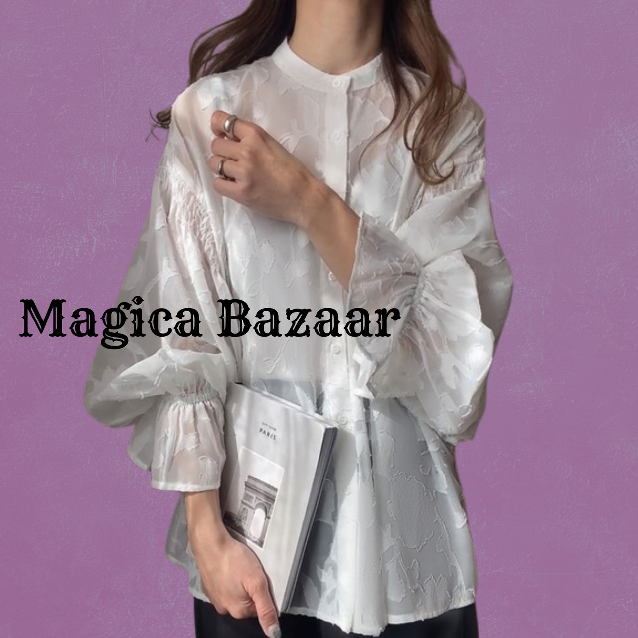 シャドウローズ　シースルーブラウス　M24378