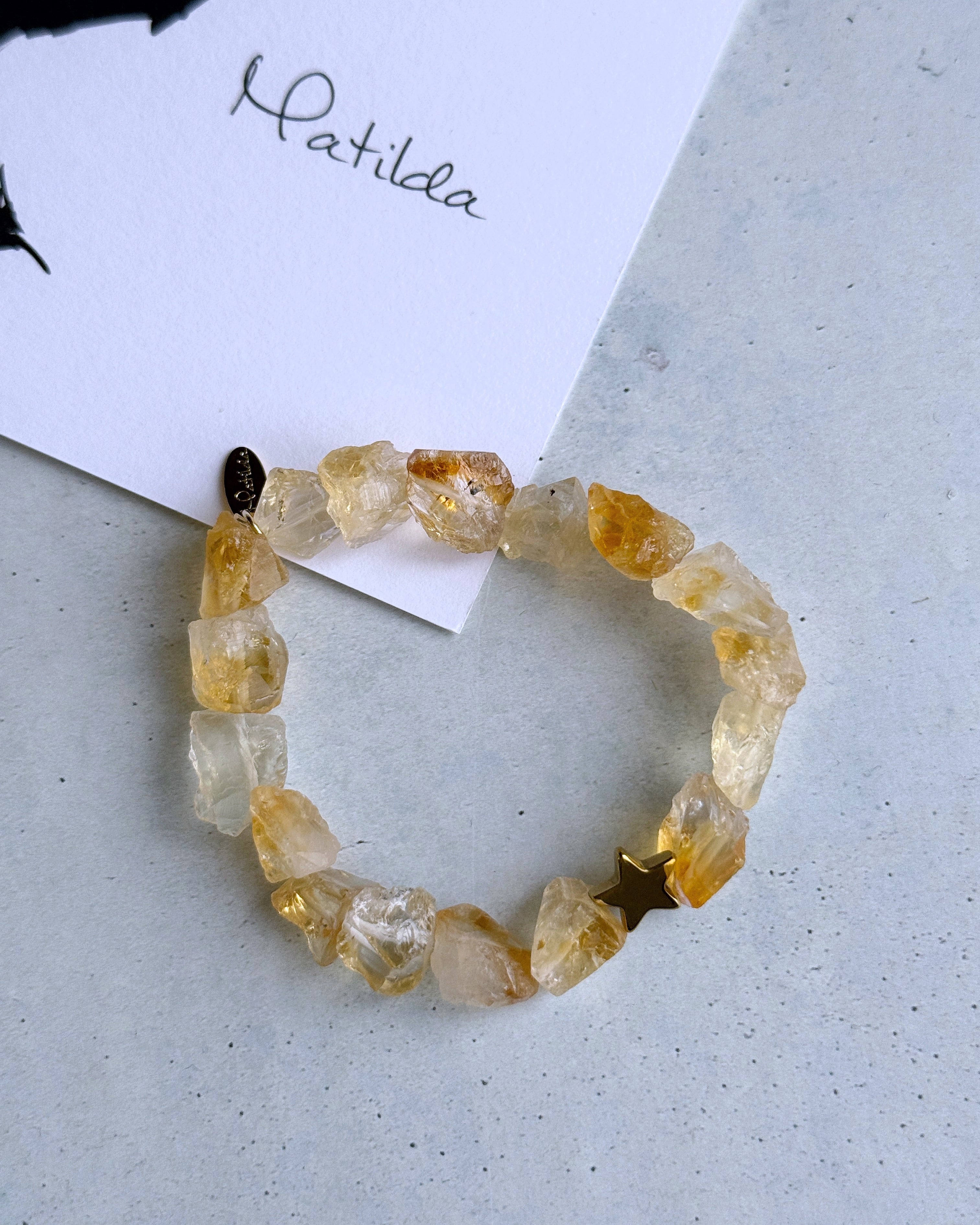rough rock bracelet(シトリン)