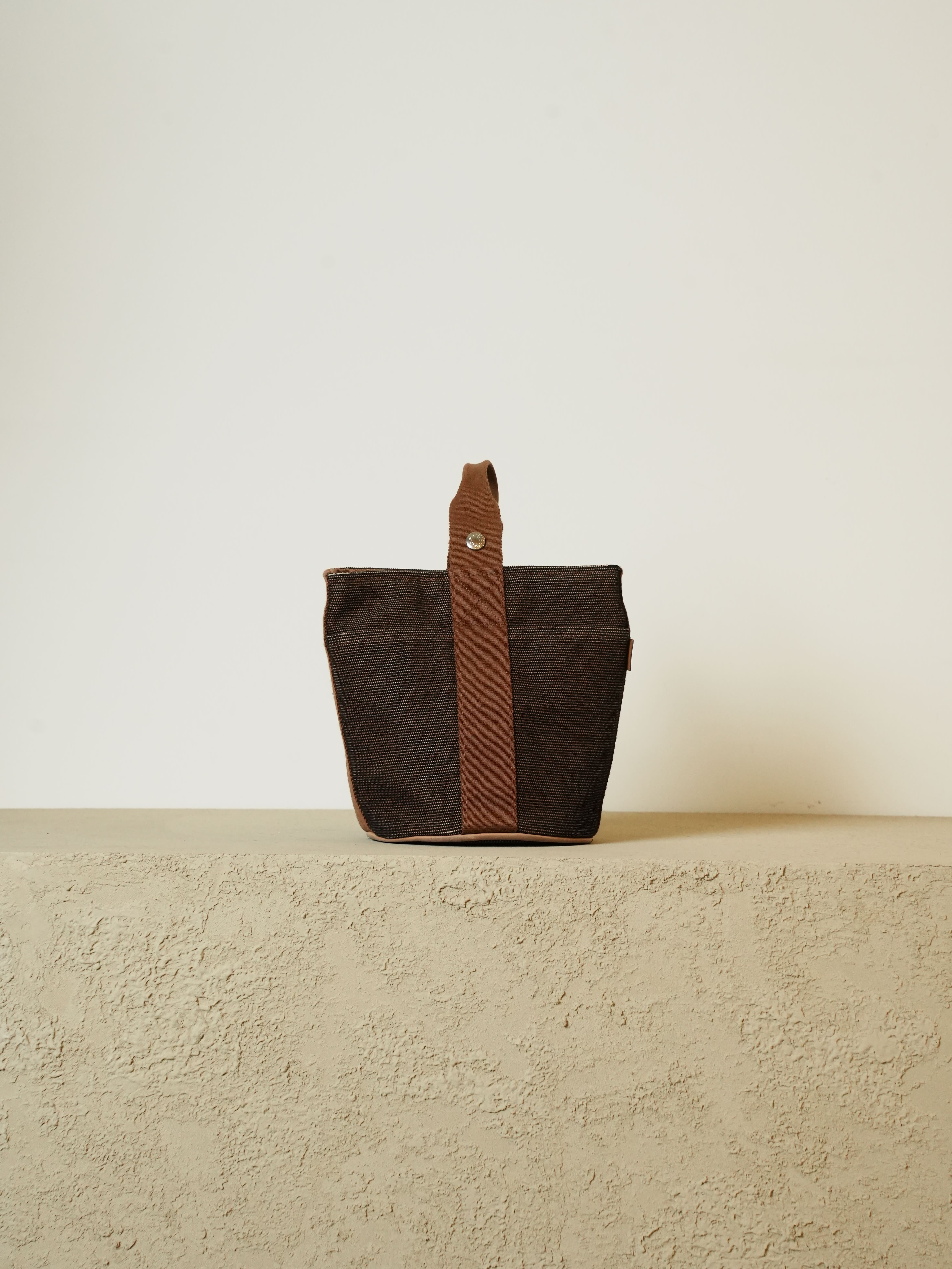 HERMES エルメス サクソーPM トワルアッシュ ハンドバッグ | Raum Vintage