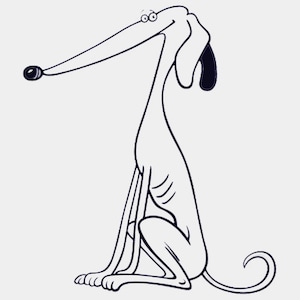 Sticker　-　Greyhound   O07-015