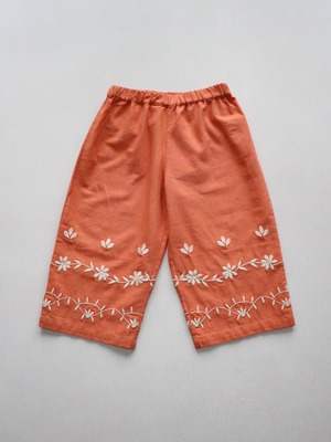 Apolina  MOLLY EMBROIDERED TROUSER - POPPY