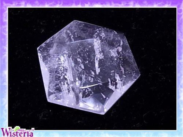 水晶　六芒星（hexagram）　直径53mm×厚み20mm