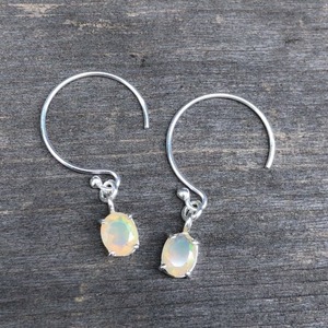 Ethiopian Opal Earrings (twilight) silver925