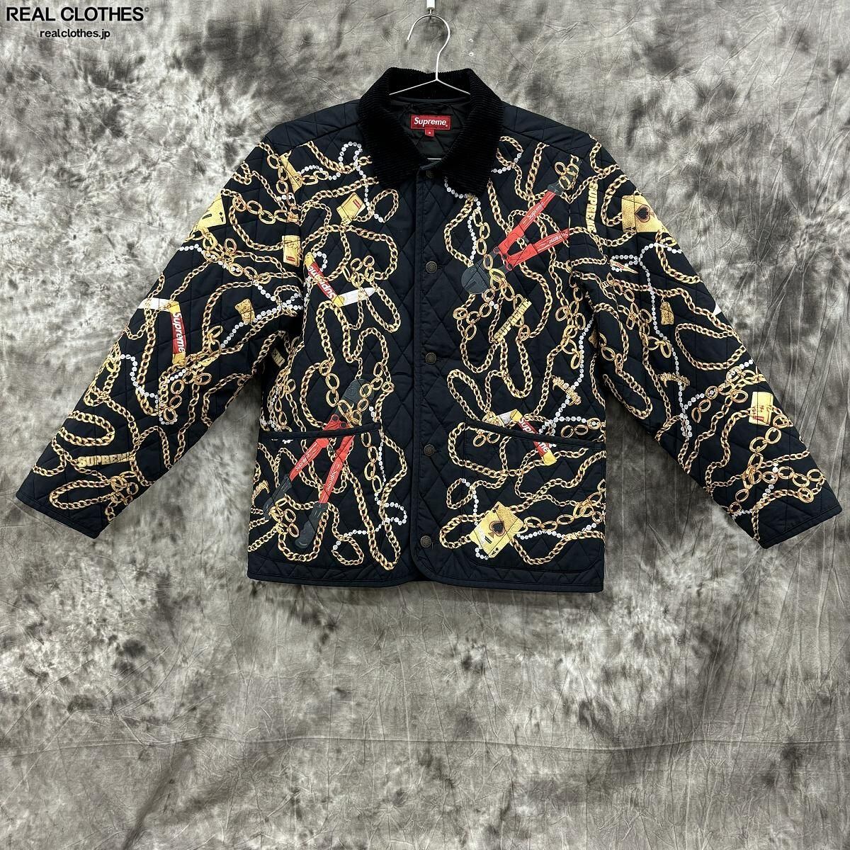 Supreme チェーン柄 キルティングジャケット L 【公式通販】