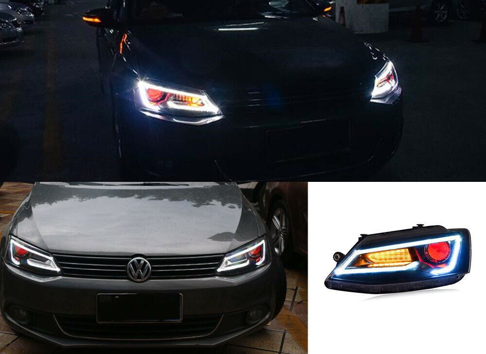 ヘッドライト LED 左右セット レッドアイ 2011～2016 Volkswagen Jetta Mk6 フォルクスワーゲン ジェッタ |  車バイクのパーツ店