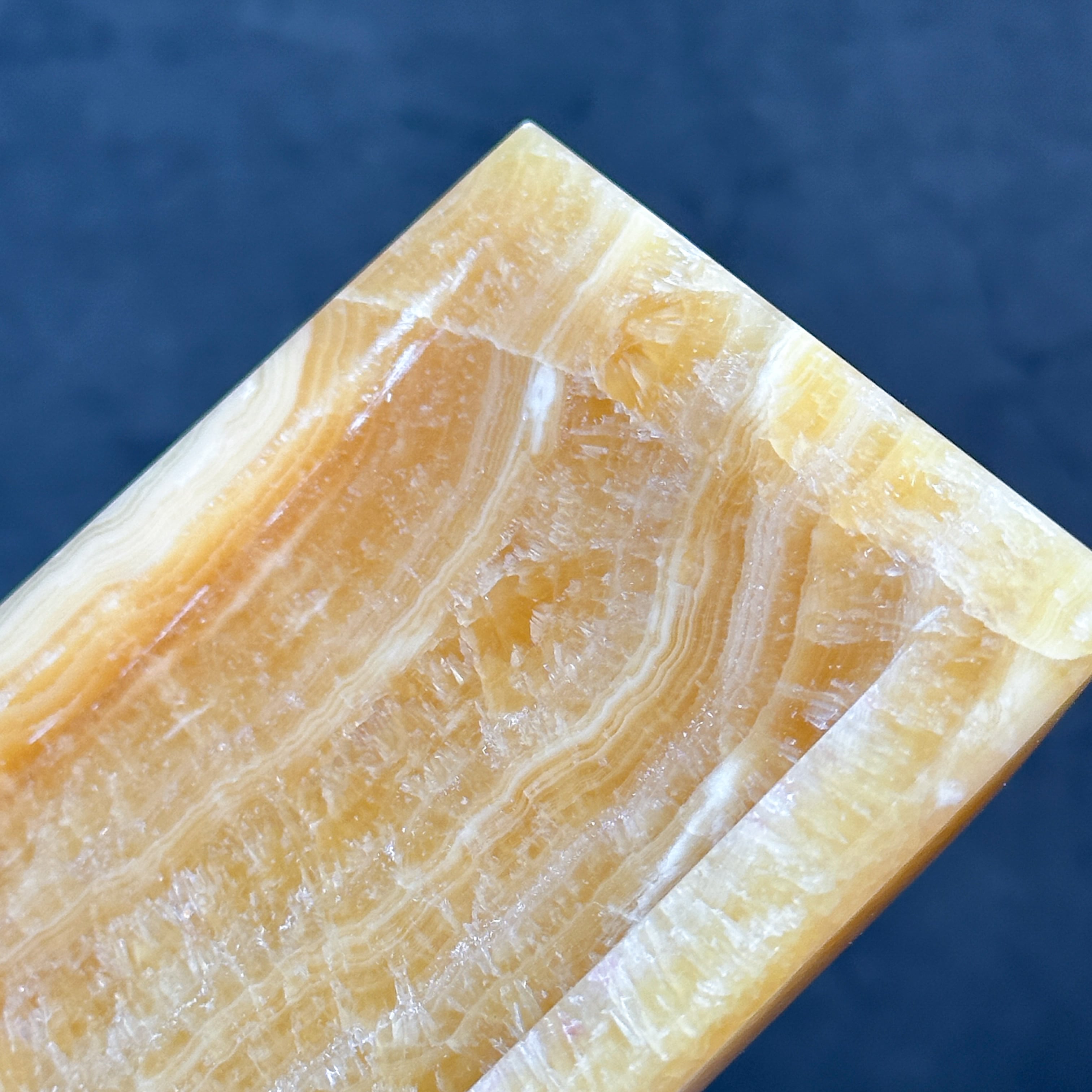 オレンジカルサイトのトレー 01◇ Orange Calcite ◇ 天然石・鉱物