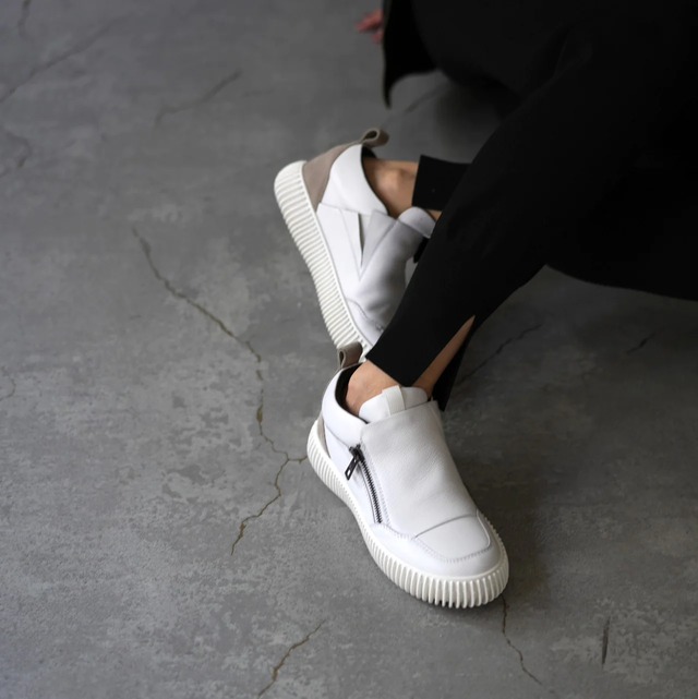 yuko imanishi＋ NICO zip leather sneaker