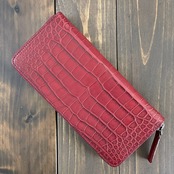 アリゲーター × MARGOT 長財布 ダークレッド