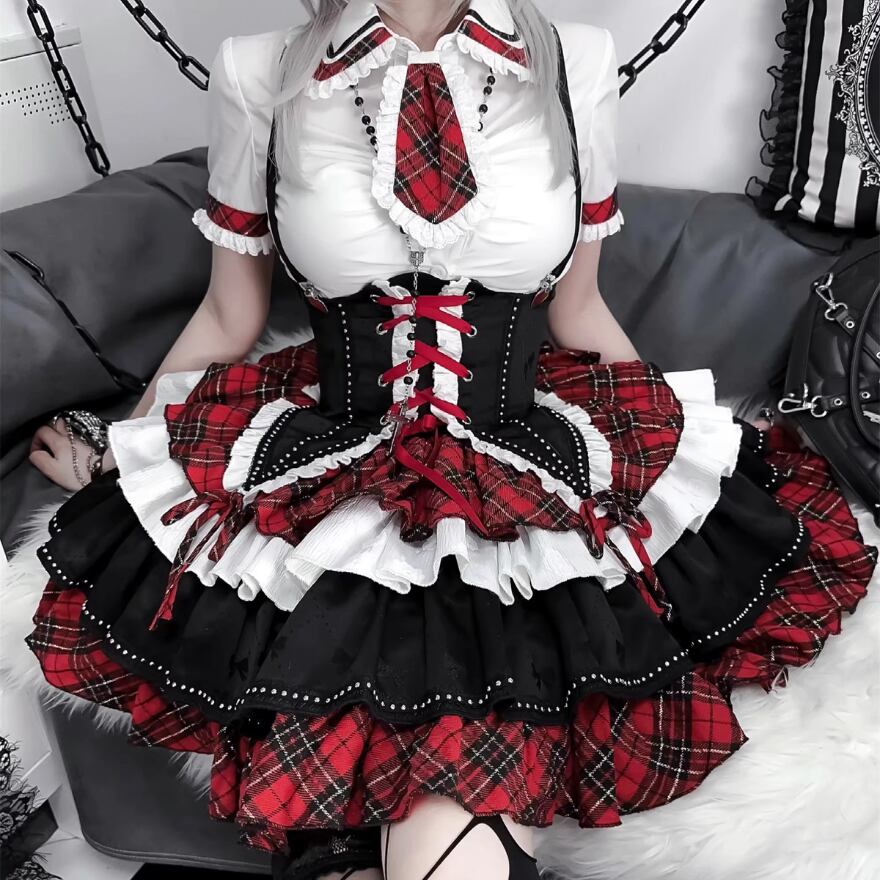 【専用】真夏のシュガーハート JSK ロリータ 専用】真夏のシュガーハート JSK ロリータ