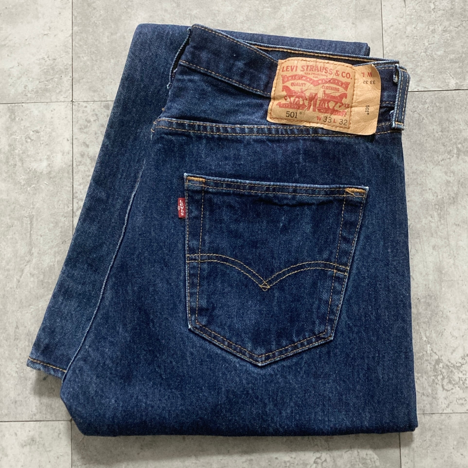 W33 L32】90's US.Levis 501 リーバイス サンベニート工場(553) ボタン
